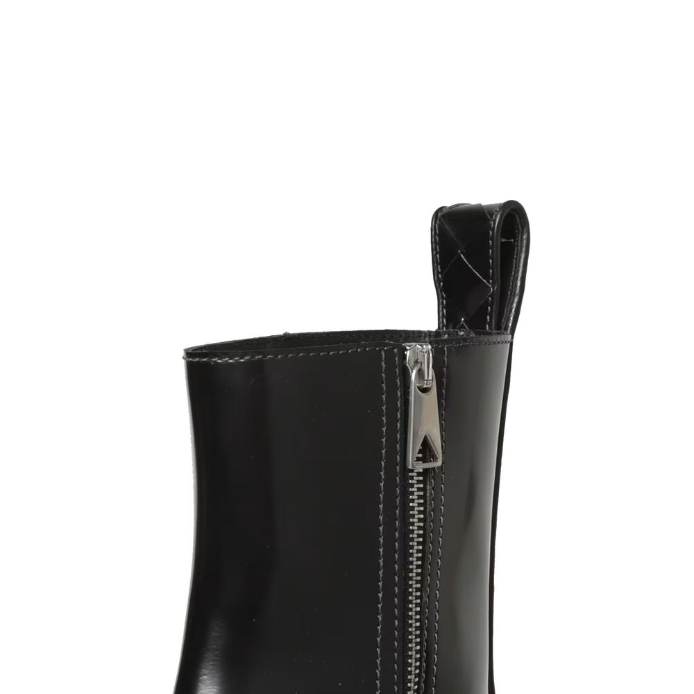Black Calfskin Chelsea Boots