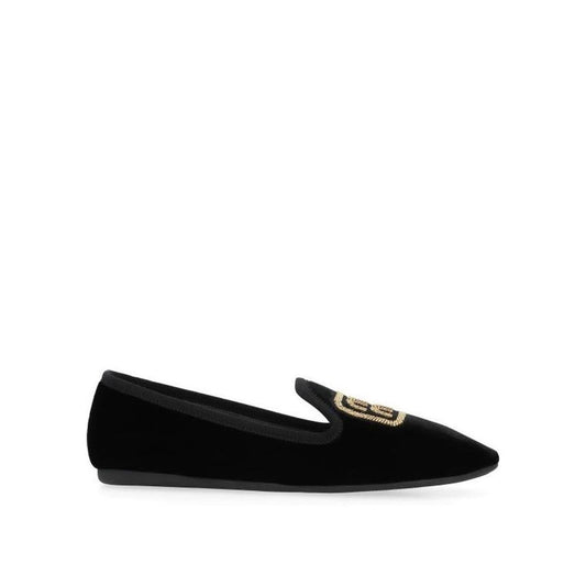 Black Fabric Flats