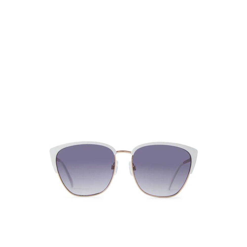 White Polycarbonate Sunglasses