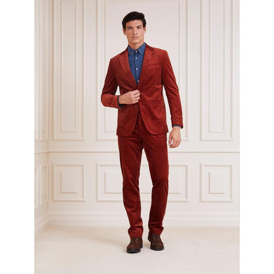 Brown Cotton Casual Pants