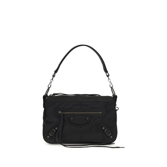 Black Polyamide Shoulder Bag