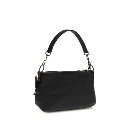 Black Polyamide Shoulder Bag