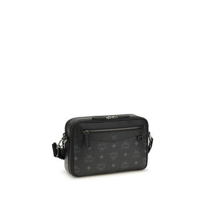 Black Fabric Shoulder Bag