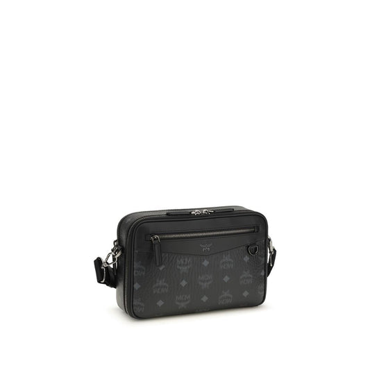 Black Fabric Shoulder Bag