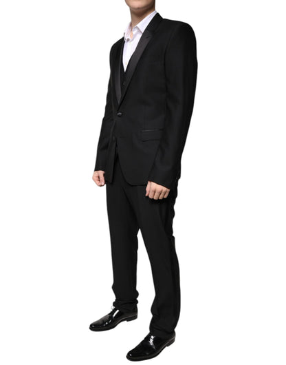 Black Virgin Wool Tuxedo