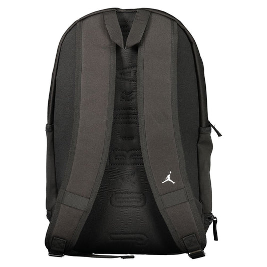 Black Polyester Men's Backpack