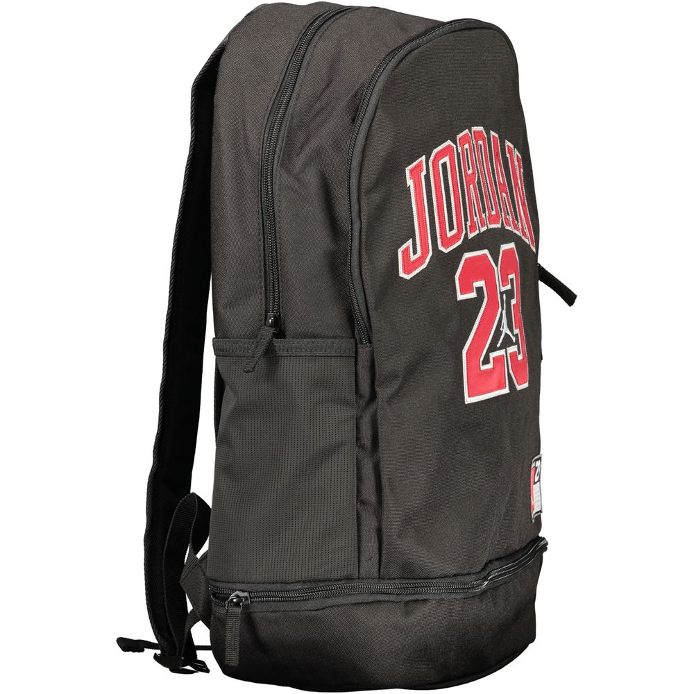 Black Polyester Men's Backpack