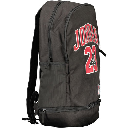 Black Polyester Men's Backpack
