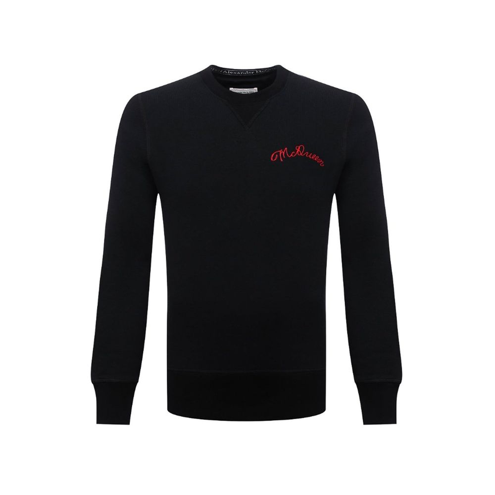 Black Cotton Sweatshirt