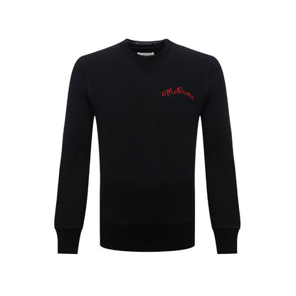 Black Cotton Sweatshirt