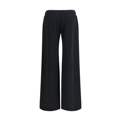 Black Cotton Casual Pants