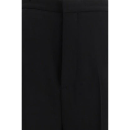 Black Cotton Dress Pants