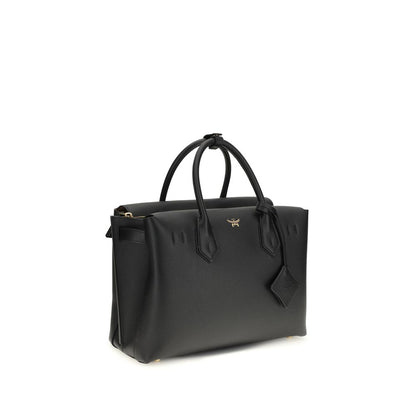 Black Calf Leather Bos Taurus Handbag