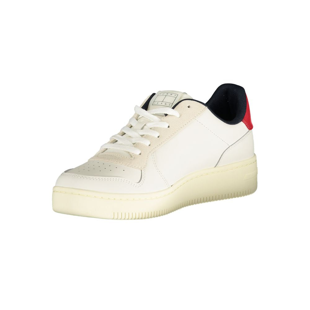 Bianco Polyurethane Men Sneaker