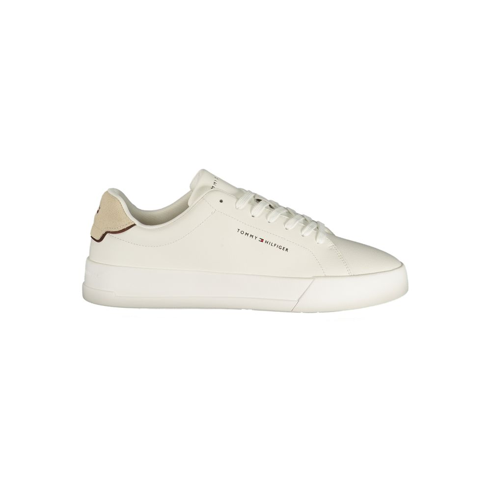 Bianco Polyurethane Men Sneaker