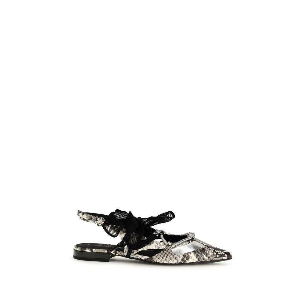 Multicolor Calf Leather Bos Taurus Ballet Flats