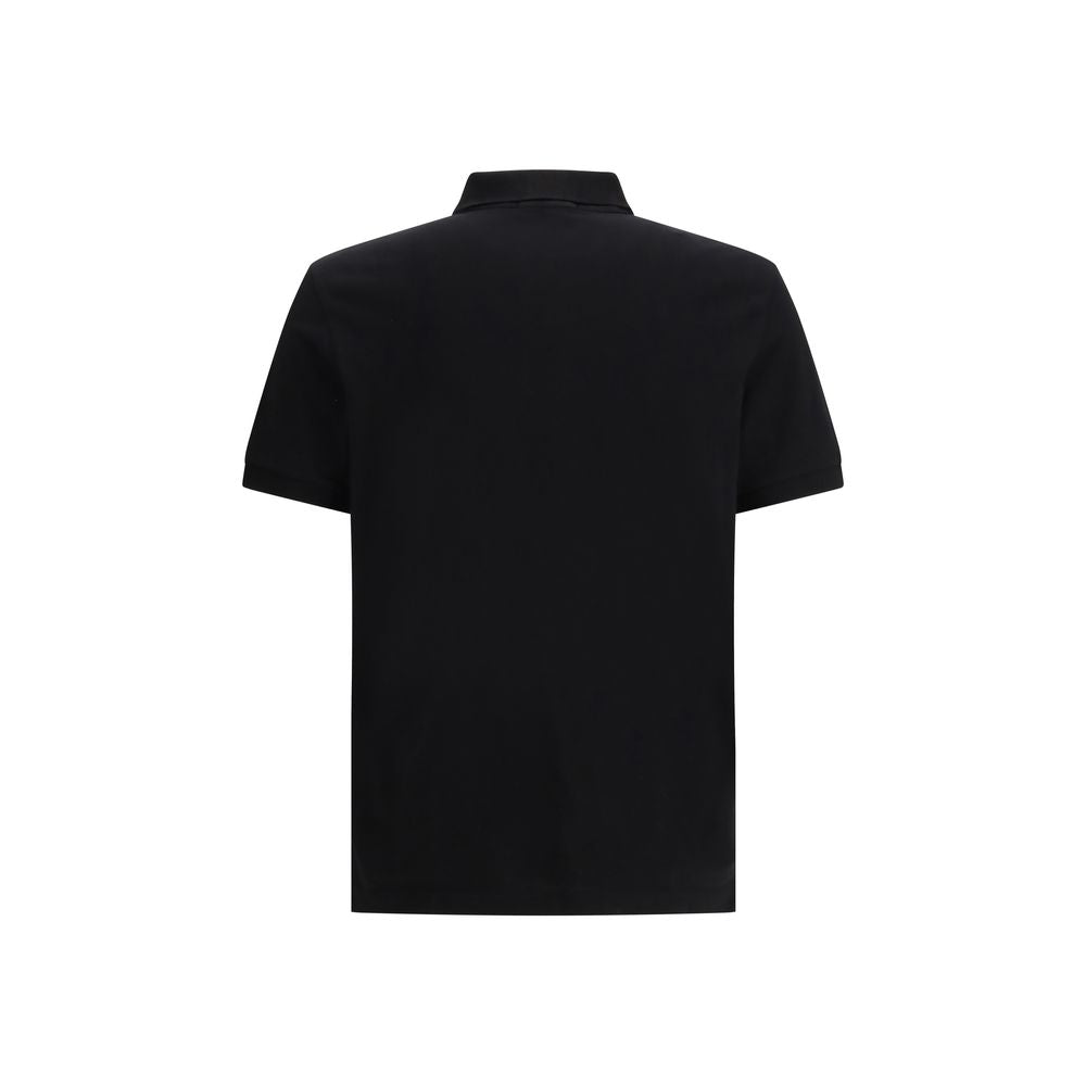 Black Cotton Polo Shirt