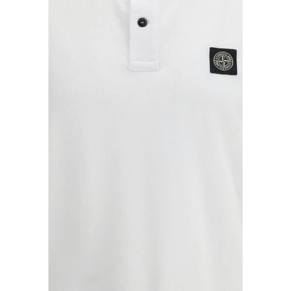 White Cotton Polo Shirt
