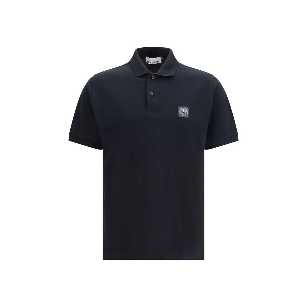 Black Cotton Polo Shirt