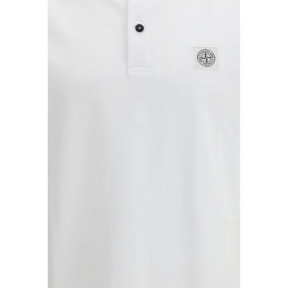 White Cotton Polo Shirt