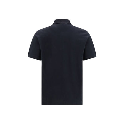 Black Cotton Polo Shirt