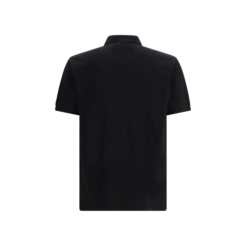 Black Cotton Polo Shirt