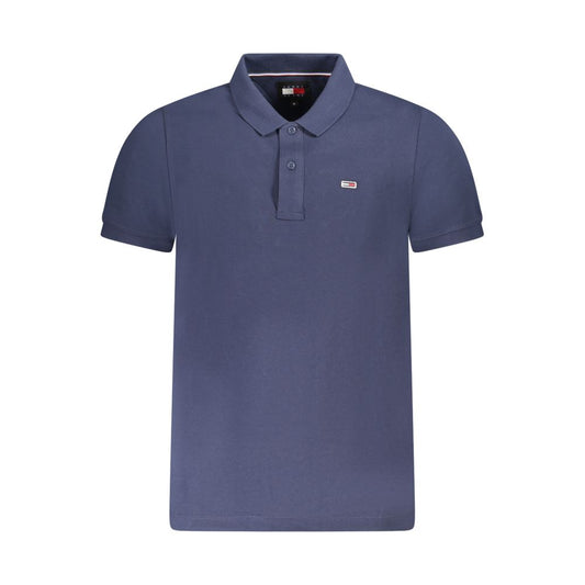 Blu Cotton Men Polo Shirt
