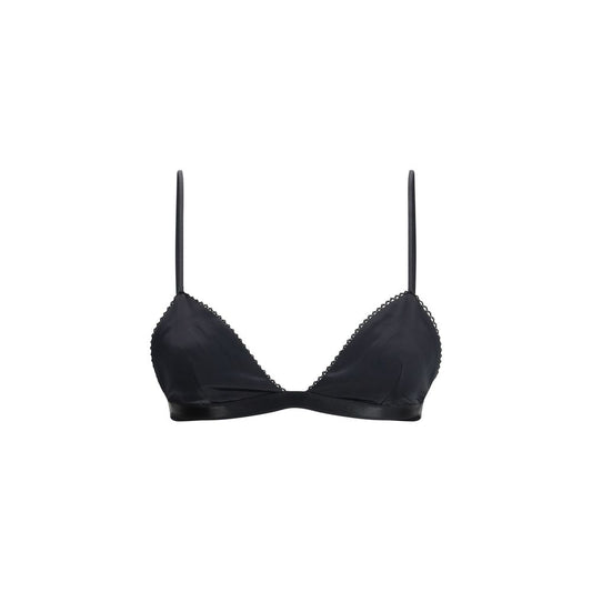 Black Viscose Bra