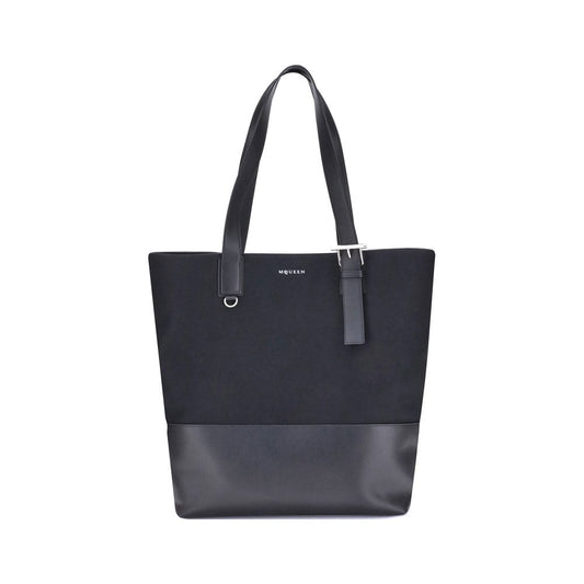 Black Fabric Shoulder Bag