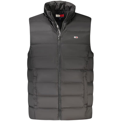 Black Nylon Men's Vest Jacket