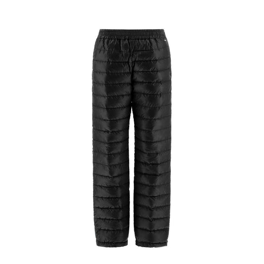 Black Polyamide Casual Pants