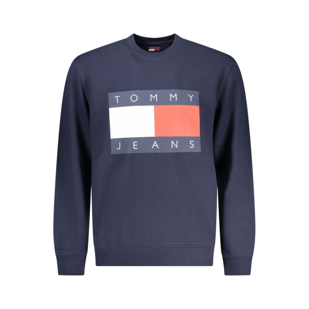 Blue Cotton Men Sweatshirt