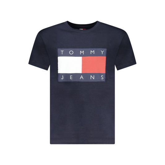 Blue Cotton Men's T-Shirt