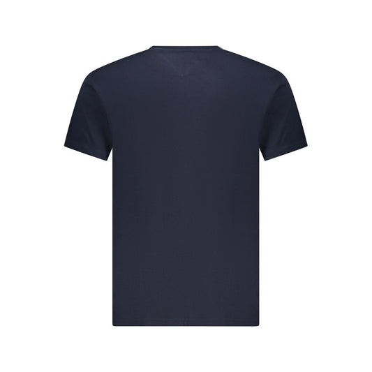 Blue Cotton Men's T-Shirt