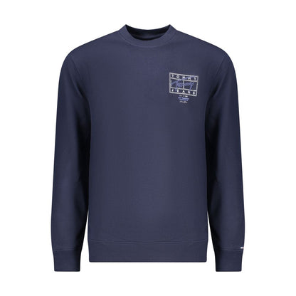 Blue Cotton Men Sweatshirt