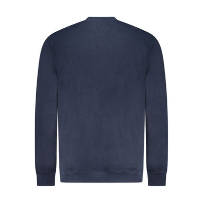 Blue Cotton Men Sweatshirt