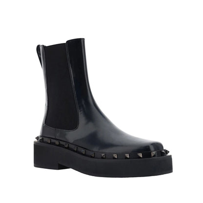 Black Calfskin Chelsea Boots