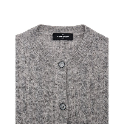 Gray Wool Cardigan
