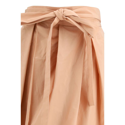 Multicolor Polyester Long Skirt