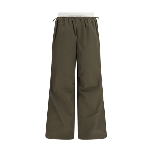 Bicolor Cotton Casual Pants