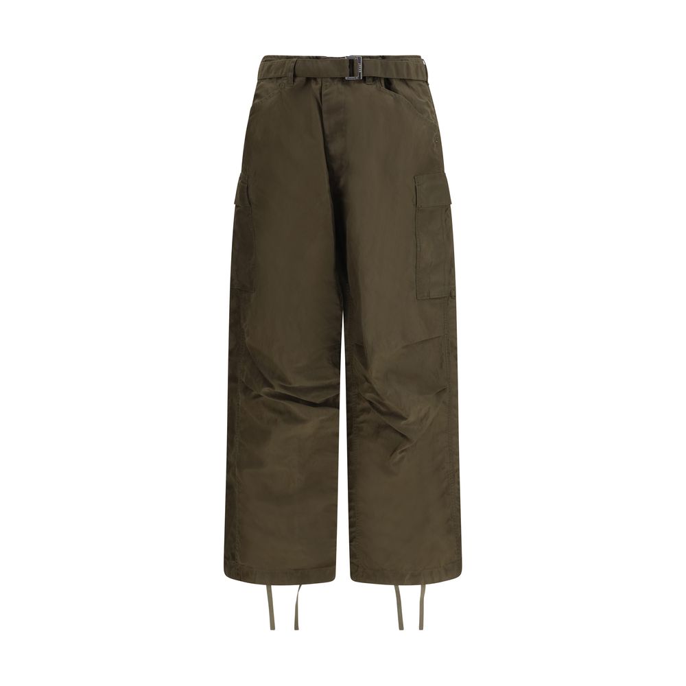 Bicolor Nylon Cargo Pants