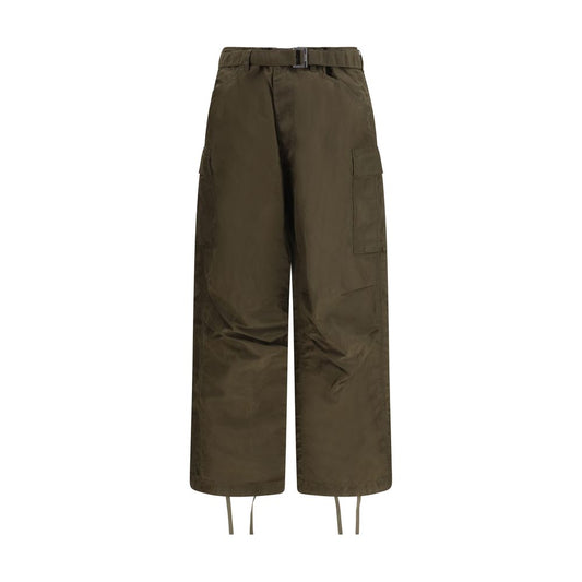 Bicolor Nylon Cargo Pants