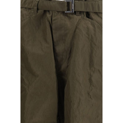 Bicolor Nylon Cargo Pants