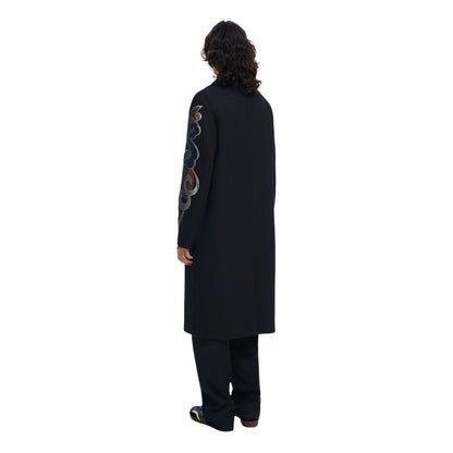 Black Polyester Coat