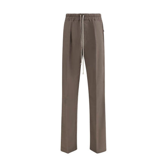 Brown Viscose Casual Pants