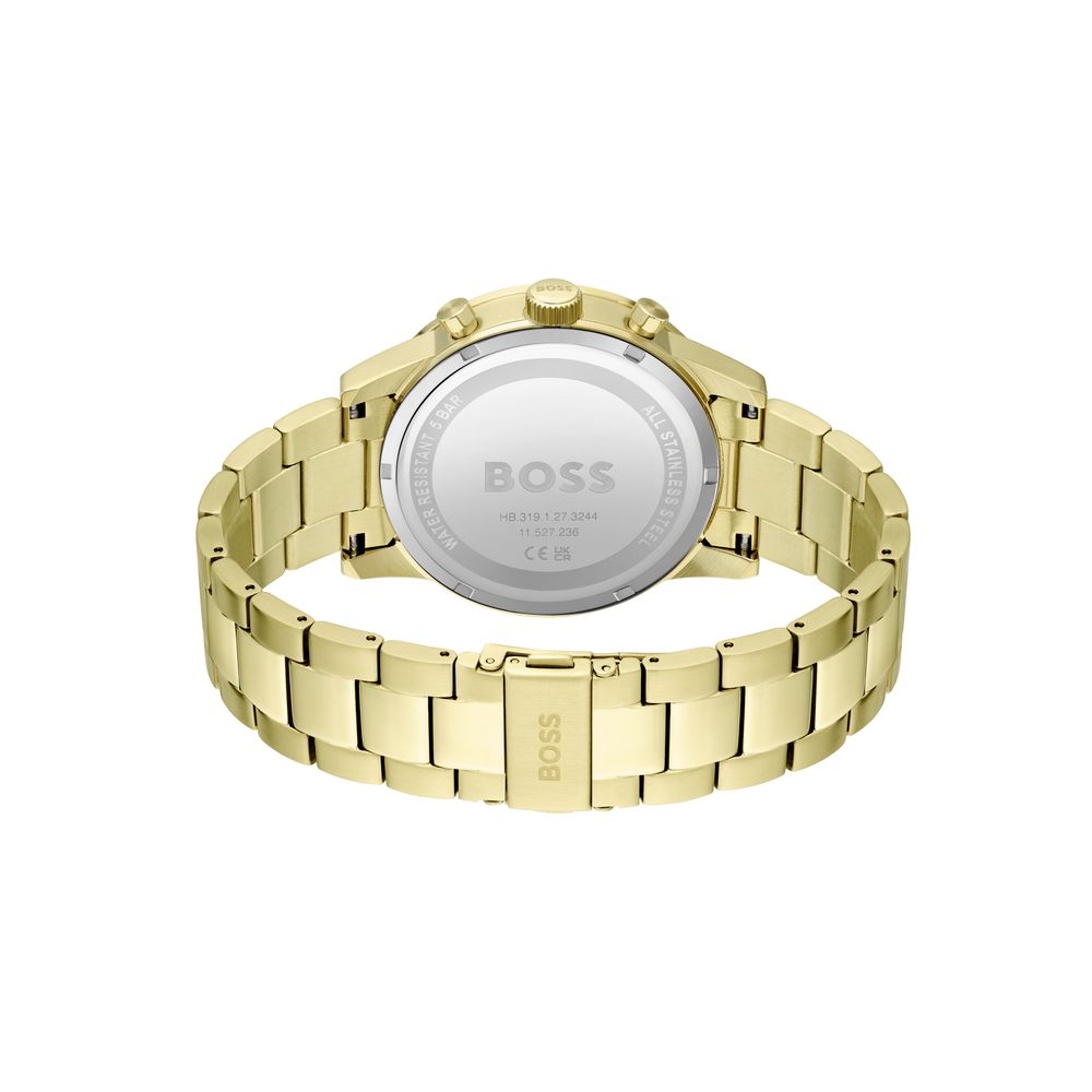 Gold Stainless Steel Dress Watch