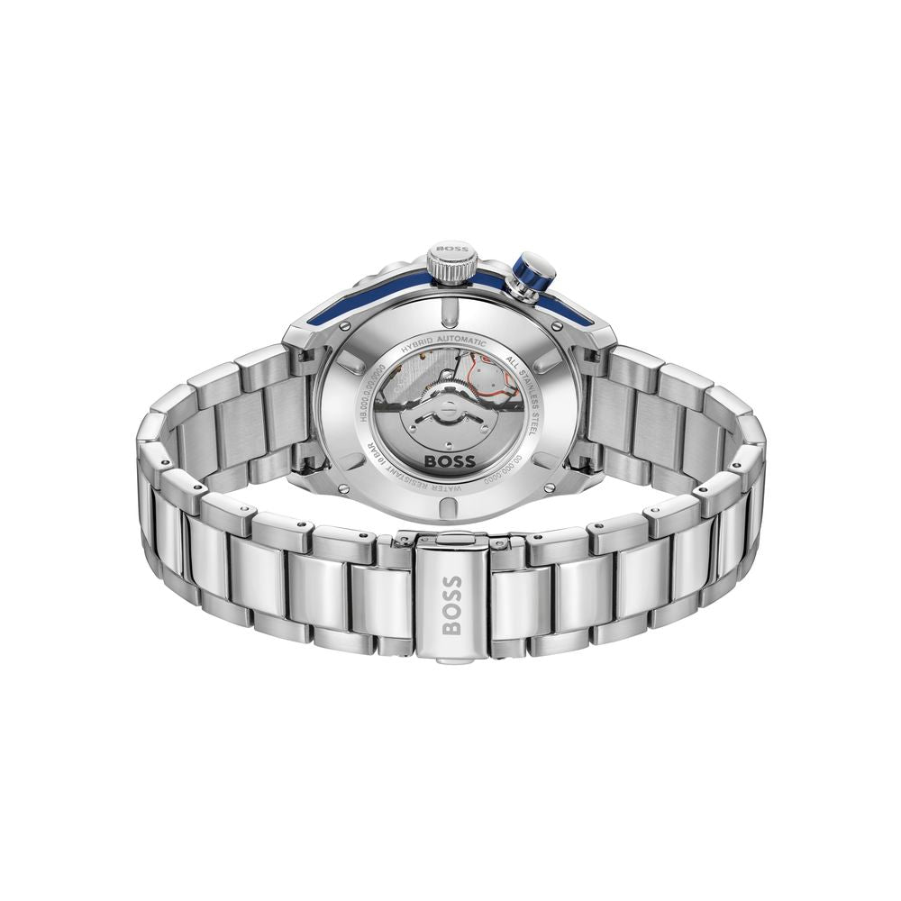 Gray Stainless Steel Dress Watch