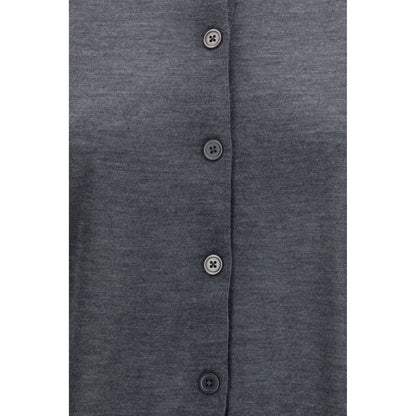 Gray Cashmere Cardigan
