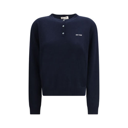 Blue Cashmere Sweatshirt