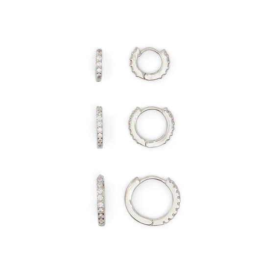 Silver Elastane Earrings